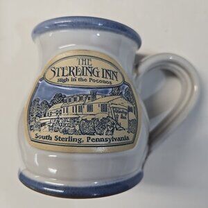 Deneen Pottery Gray Mug The Stirling Inn Pennsylvania Poconos Out of Business